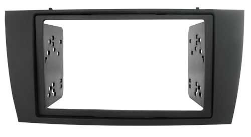 2-DIN frame Jaguar S-Type, X-Type 99-08, zwart