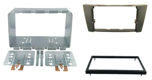 2-DIN frame MB E-class (W211) 02-08 / CLS (C219) 04-10 zwart