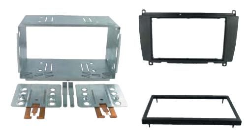 2-DIN frame Mercedes CLK-class (W209) 05-09 zwart
