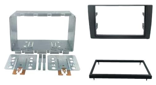 2-DIN frame Audi A4 02-06, zwart