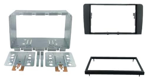 2-DIN frame Audi A3 03-12, zwart
