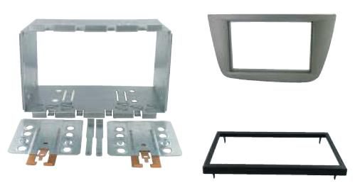 2-DIN frame Seat Altea 04-14, Toledo 05-12, metaal, antracie