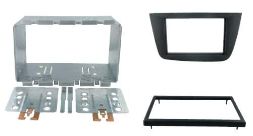 2-DIN frame Seat Altea 04-14, Toledo 05-12, metaal, zwart