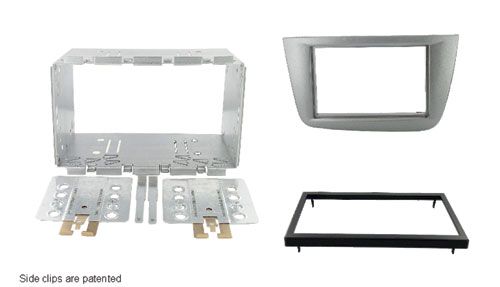 2-DIN frame Seat Altea 04-14, Toledo 05-12, metaal, grijs