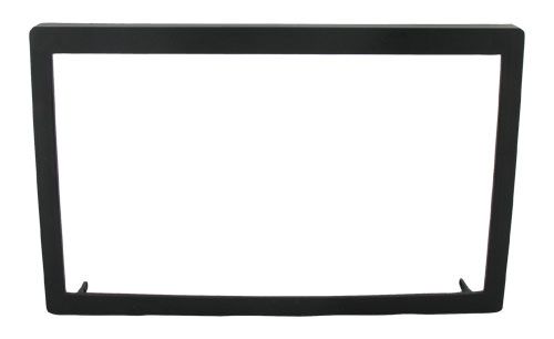 2-DIN frame Universeel rand 100mm ABS zwart
