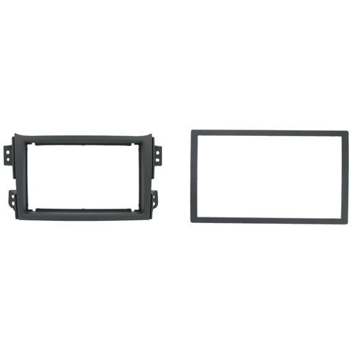 2-DIN frame Opel Agila, Suzuki Splash 08-14 met rand, zwart