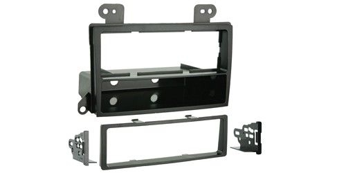 2-DIN frame Mazda MPV 00-06, 2-DIN>1-DIN met bakje, zwart