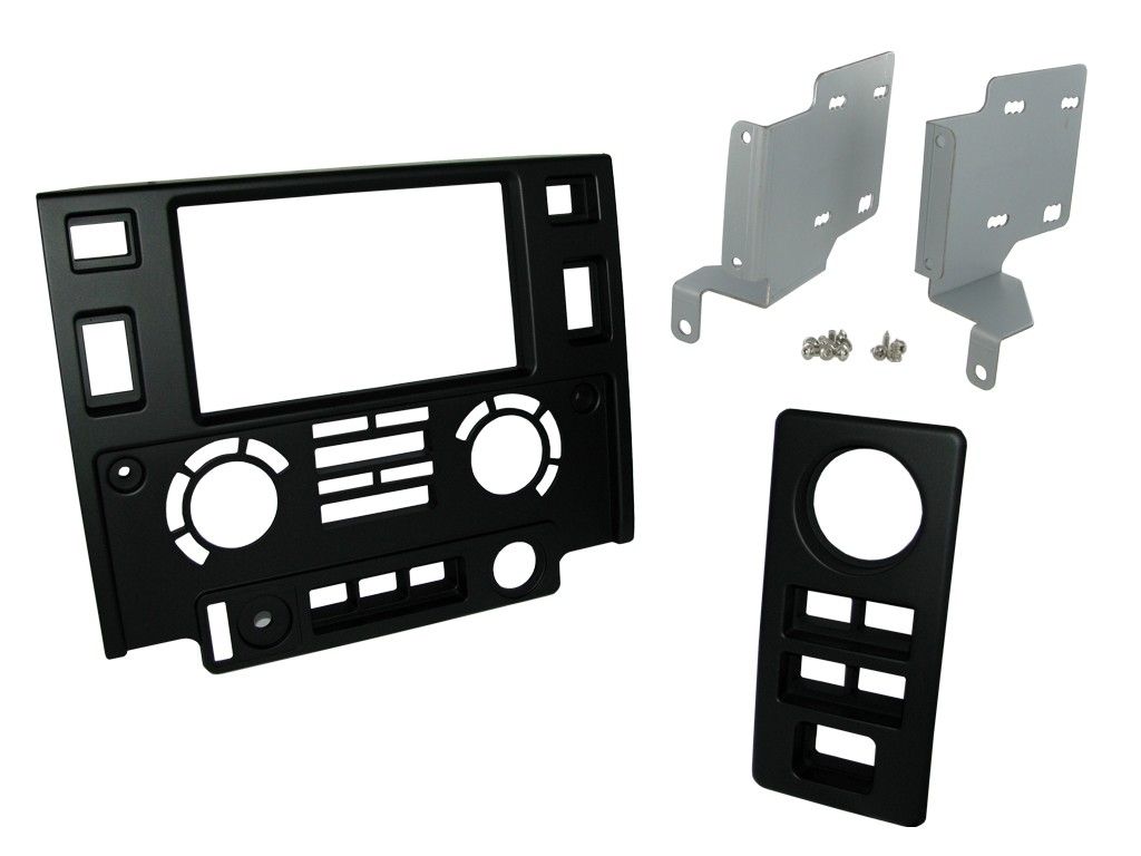 2-DIN frame LR Defender 07-16, zwart