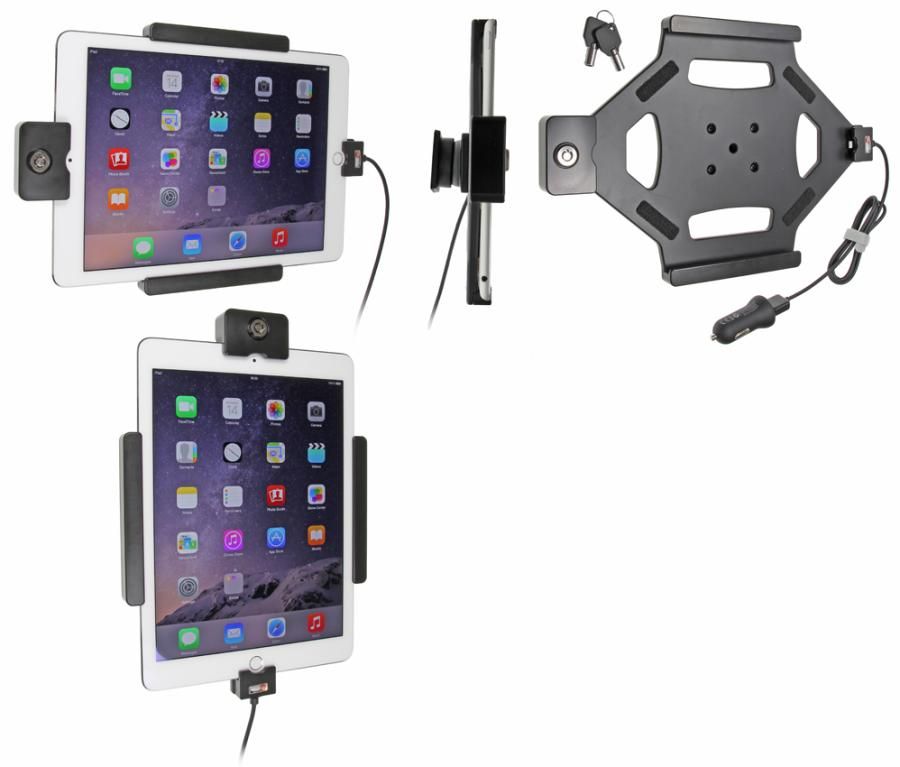 Brodit houder/lader iPad Air 2/Pro 9.7 USB Sig.Plug LOCK
