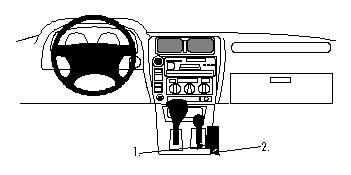 Proclip Toyota Landcruiser 90 97-02 Console mount