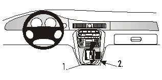Proclip Jaguar XJ8/XJR 98-02 Console mount