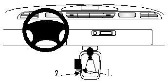 Proclip Renault Espace 97-02 Console mount