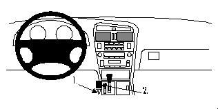Proclip Lexus GS Series 98-04 Console mount