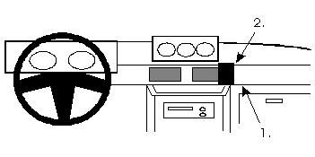 ProClip Mitsubishi Pajero 86-91 Center mount
