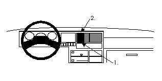 Proclip VW Transporter T4 /Caravelle 91-95 Center mount