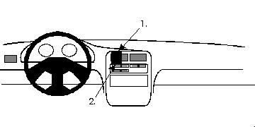 Proclip Daihatsu Charade 94-05 Center mount
