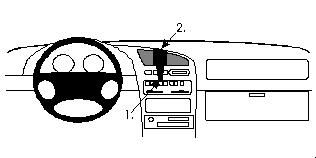 Proclip Mazda 323 F 95-97 Center mount