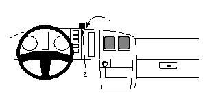 Proclip Nissan L35/L50/L60 95-00 Center mount