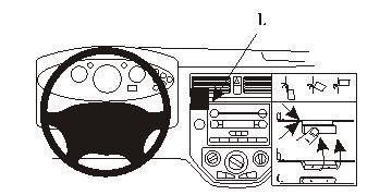 Proclip Ford Focus 05-07 USA Center mount