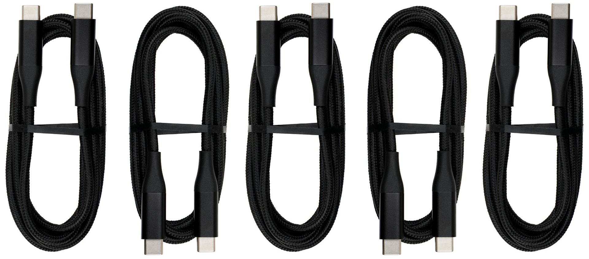 Brodit charging cable-set 5 pcs usb-c to usb-c - 1500mm