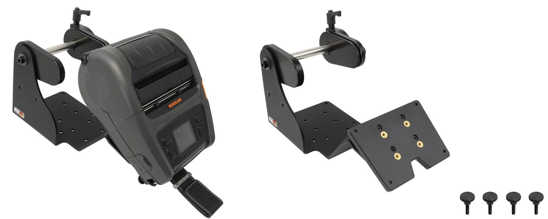 Brodit printer mount with label roll function Bixolon XM7-40