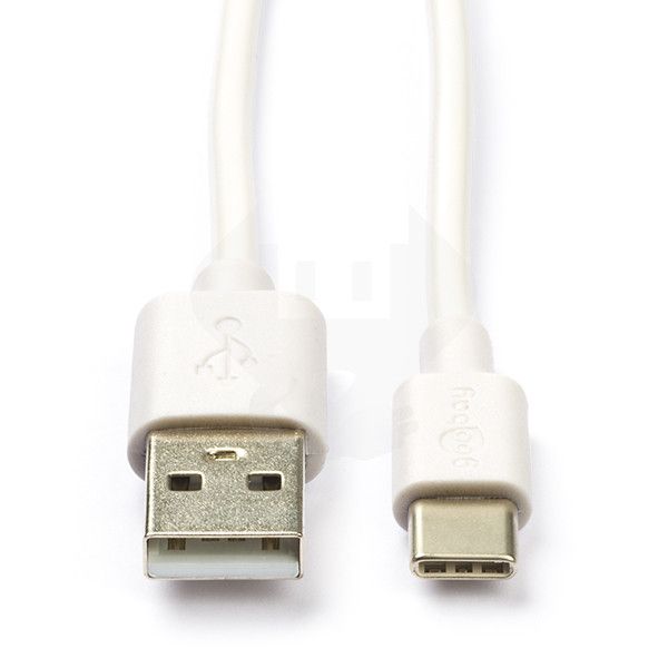 Datakabel usbA - usbC 1.2m wit