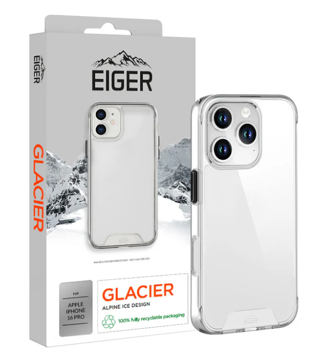 Eiger Glacier case Apple iPhone 16 Pro - transparant