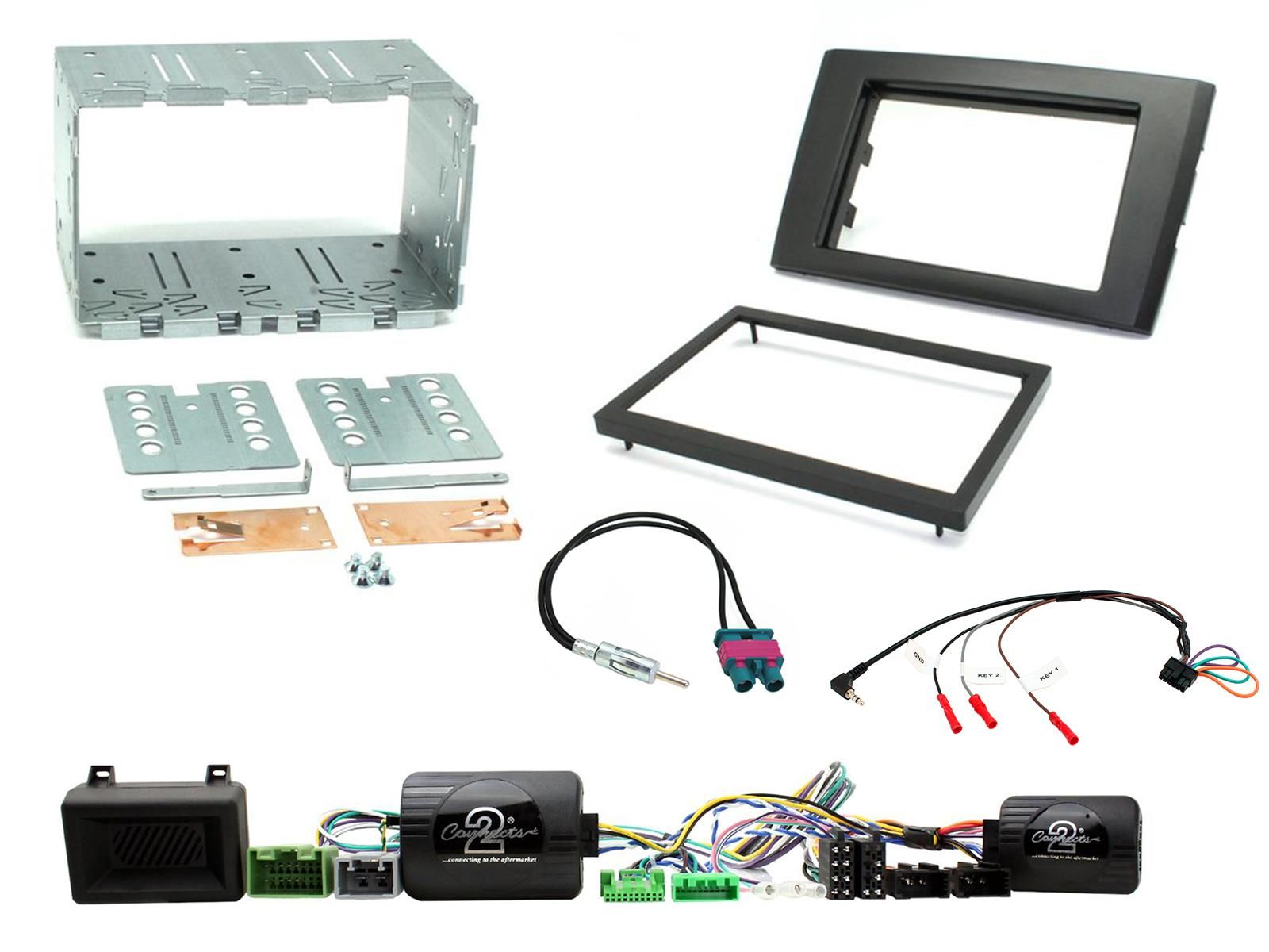 2DIN KIT Volvo XC90 04-14 met OEM amp