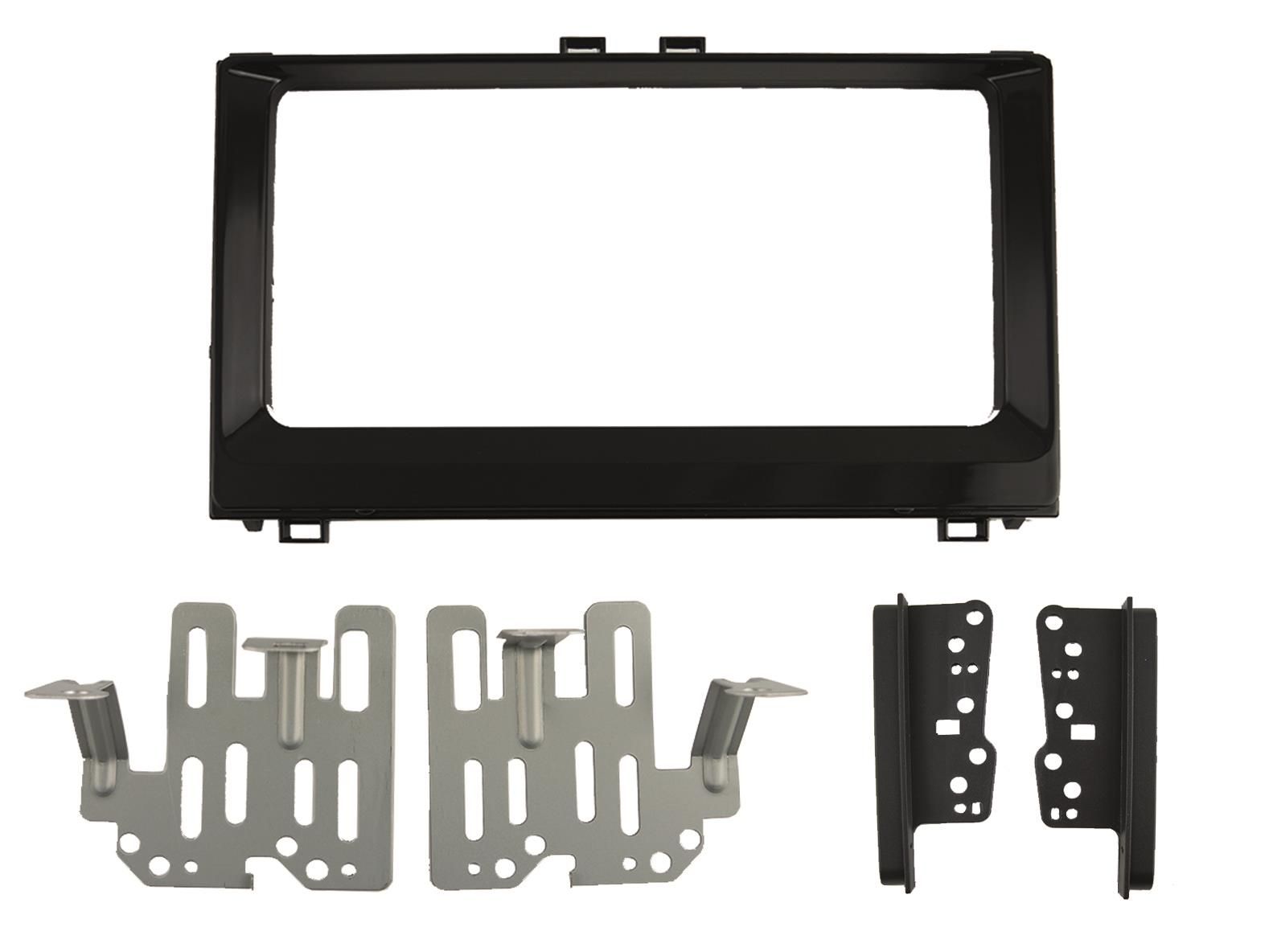 2-DIN frame Toyota Corolla 17- piano zwart