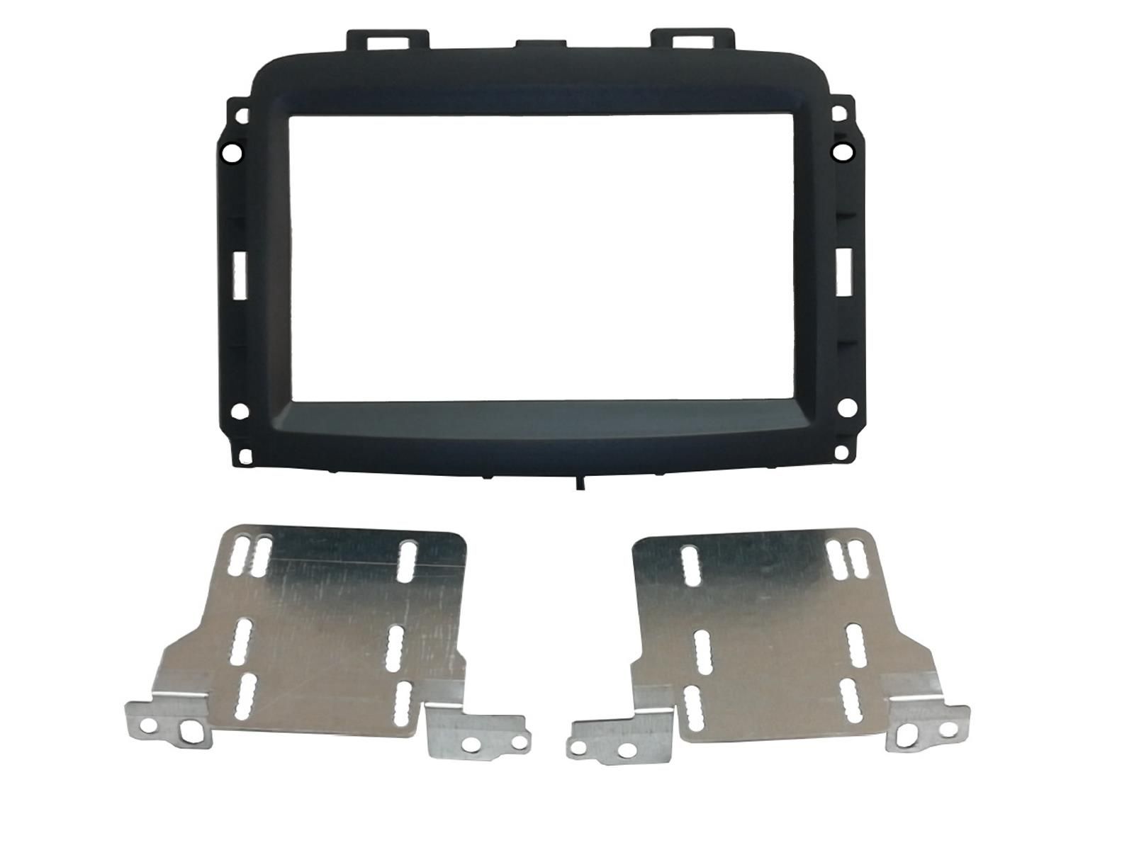2-DIN frame Fiat 500L 18-21 zwart