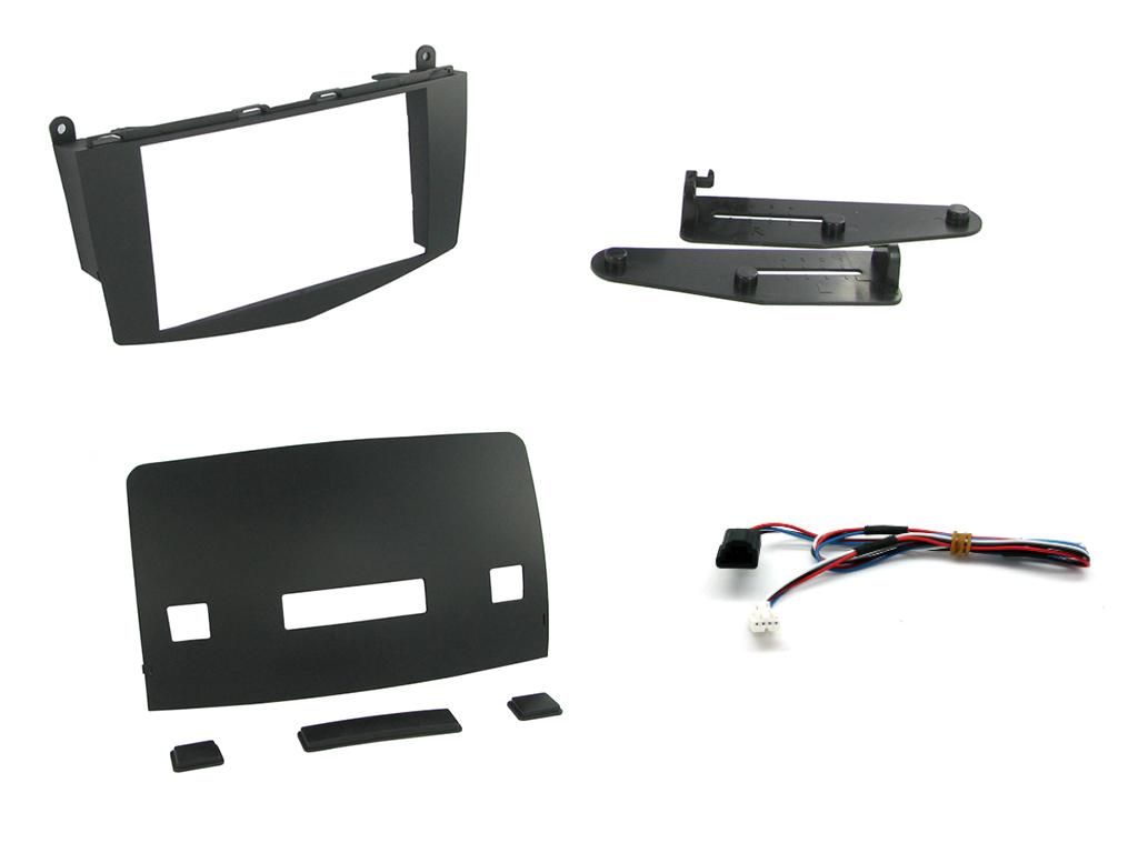 2-DIN frame Mercedes C-class (W204) 07-15 met knoppen zwart
