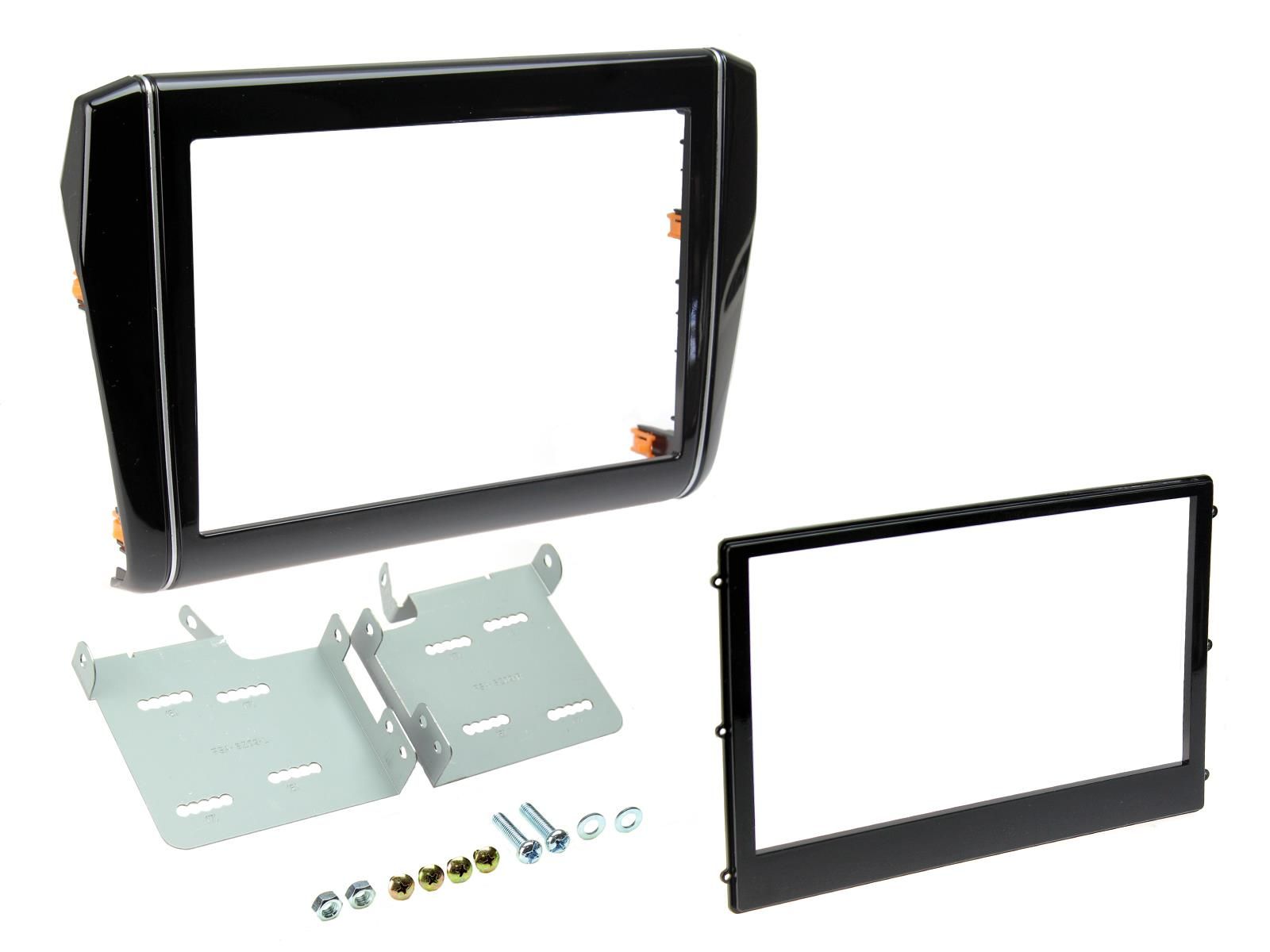 2-DIN frame Suzuki Swift 17- zwart-zilverkleurig