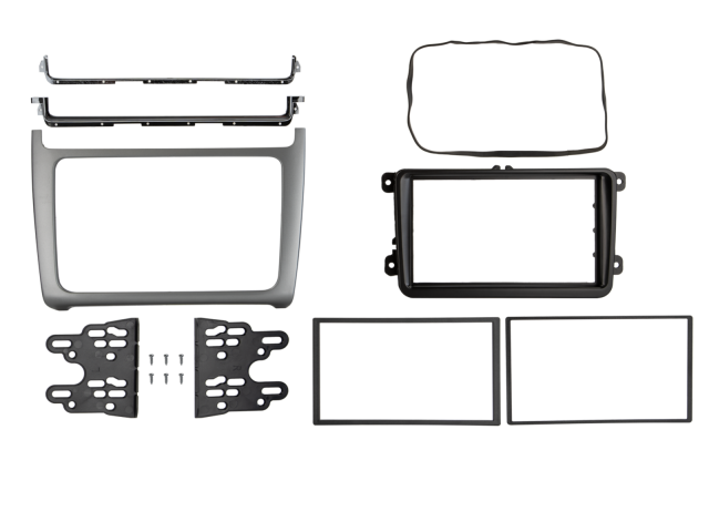 2-DIN frame VW Polo 14-18 zilver