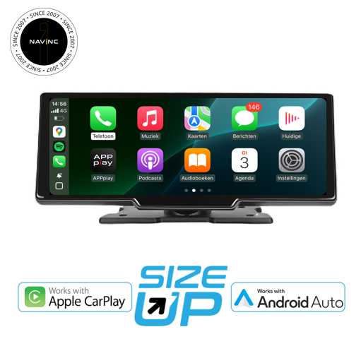 Size UP unil CARplay & Android Auto 10.26 touch + cam