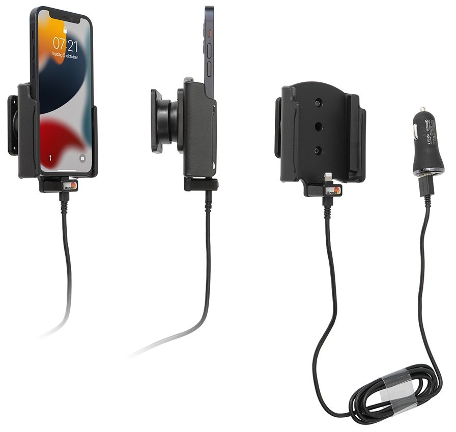 Brodit houder/lader Apple iPhone 13 Mini USB sig.plug