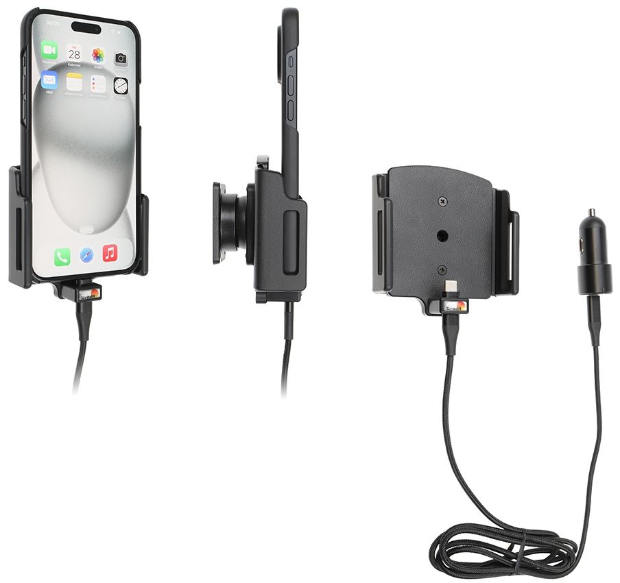 Brodit h/l usb-C verstelb 75-89/8-12mm usb-C sig. IPh 15-