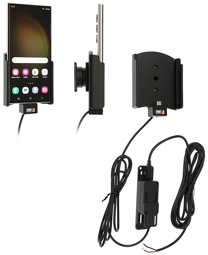 Brodit houder/lader Samsung Galaxy S23 Ultra -fixed instal.