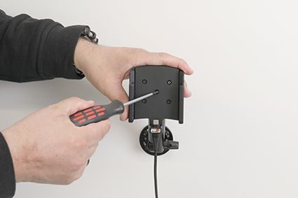 Brodit houder/lader Apple iPhone 15-fixed instal - with case