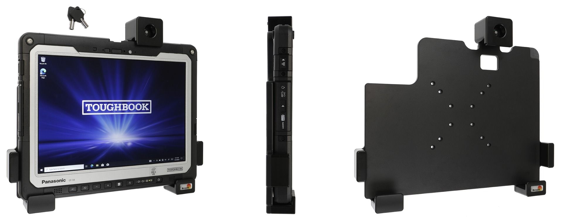 Brodit houder Panasonic Toughbook CF-33 keylock/ Vesa