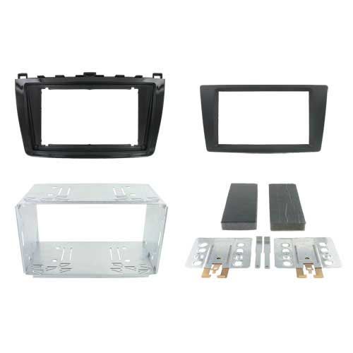 2-DIN frame Mazda 6-serie 10-14, piano zwart