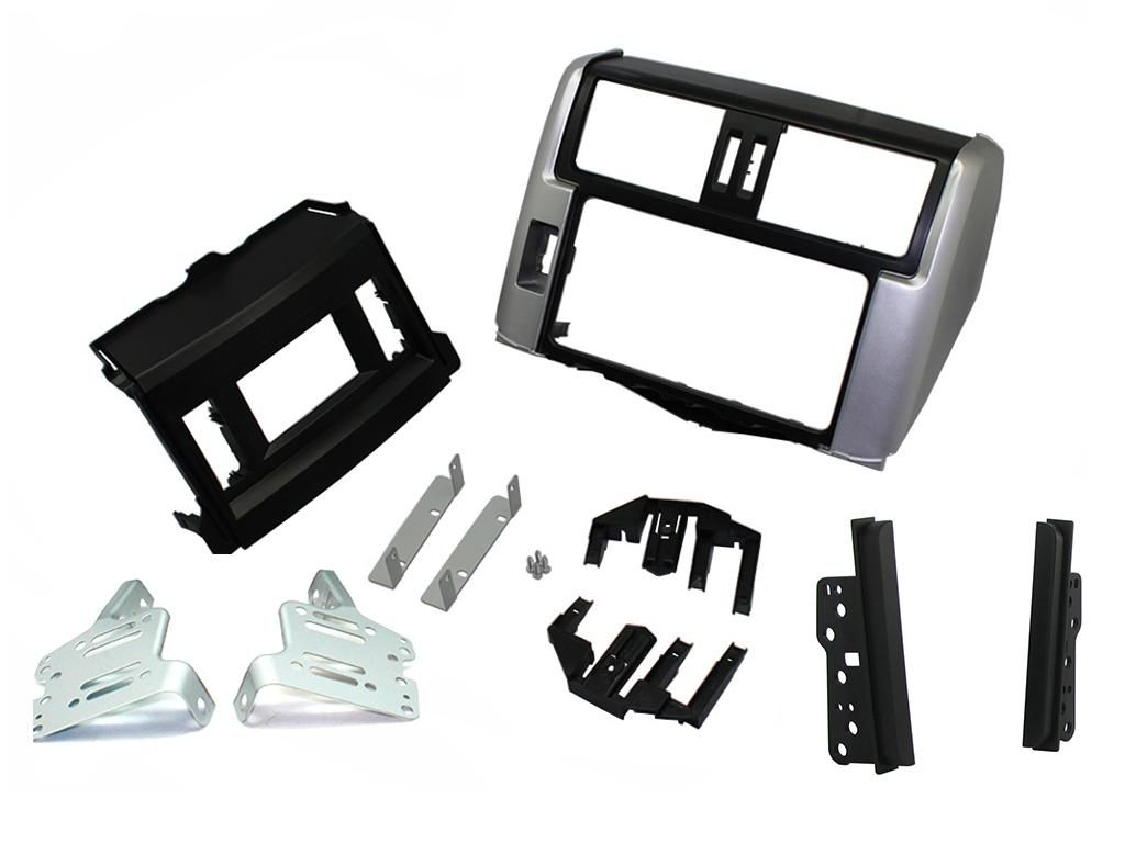 2-DIN frame Toyota Landcruiser 150 09-13, zwart