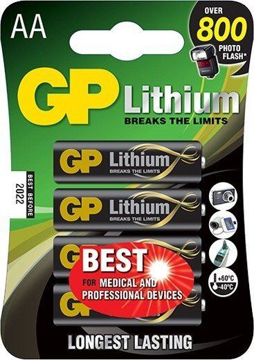 GP Primary Lithium AA, blister 4