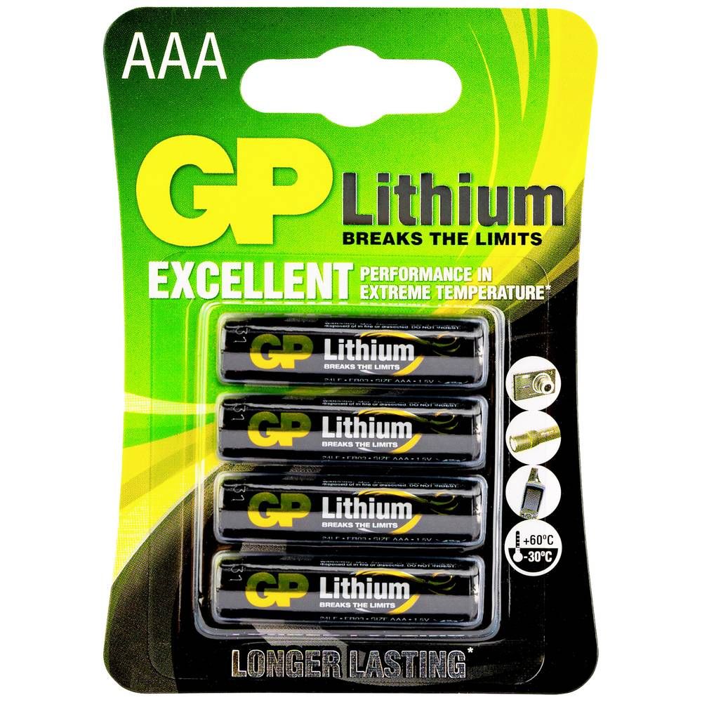 GP Primary Lithium AAA, blister 4