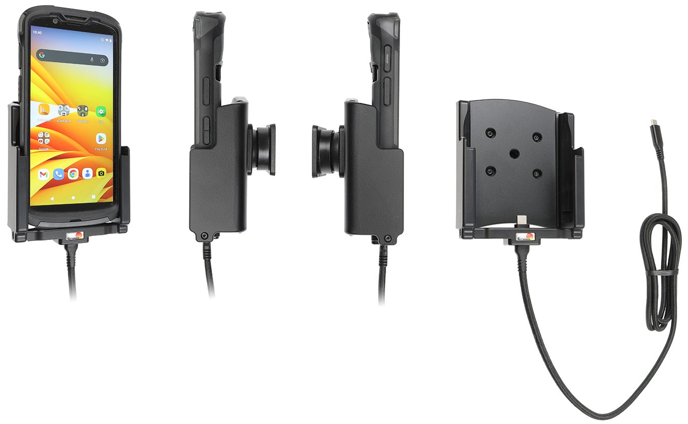 Brodit active holder Zebra TC53/TC58 usbC cable -with boot