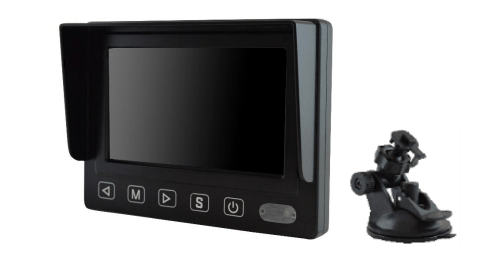 m-use opbouw monitor 4.3" AHD 3x AV 12/24V 4-pin