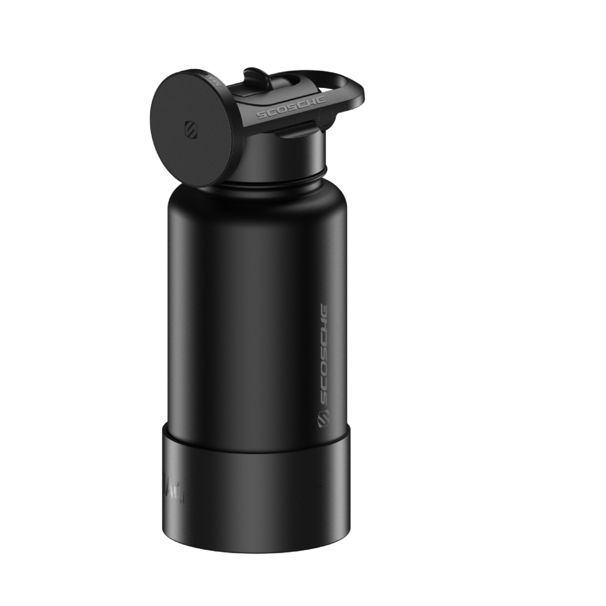 MagicMount Flask 32oz Stainless Steel Water Bottle (Black)