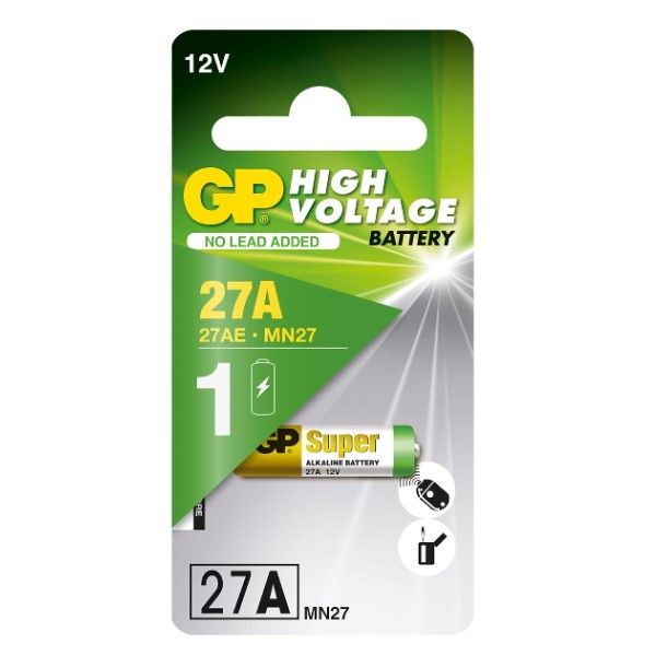 GP 27A (12V) 7.7x28mm MN27