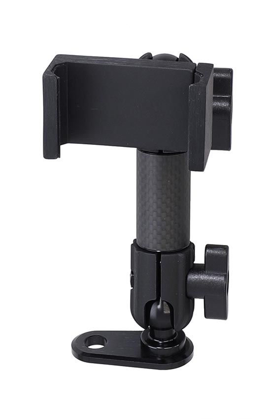 Brodit Motorcycle mount + holder 56-92mm, mirror hole/H123mm