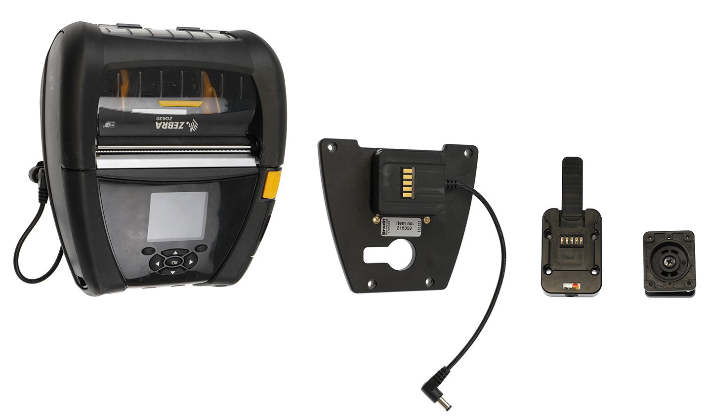 Brodit houder Zebra ZQ630/630 Plus with power block