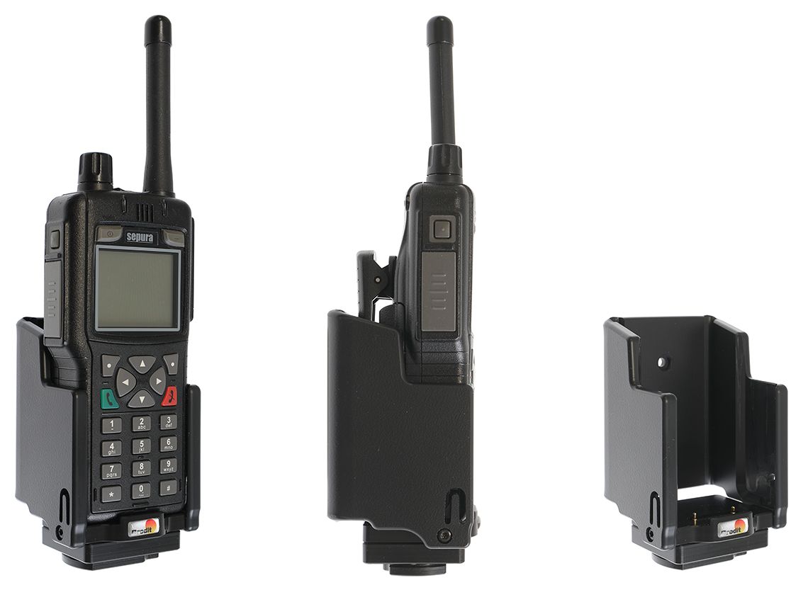 Brodit houder met PRC battery connector Sepura STP SC2020